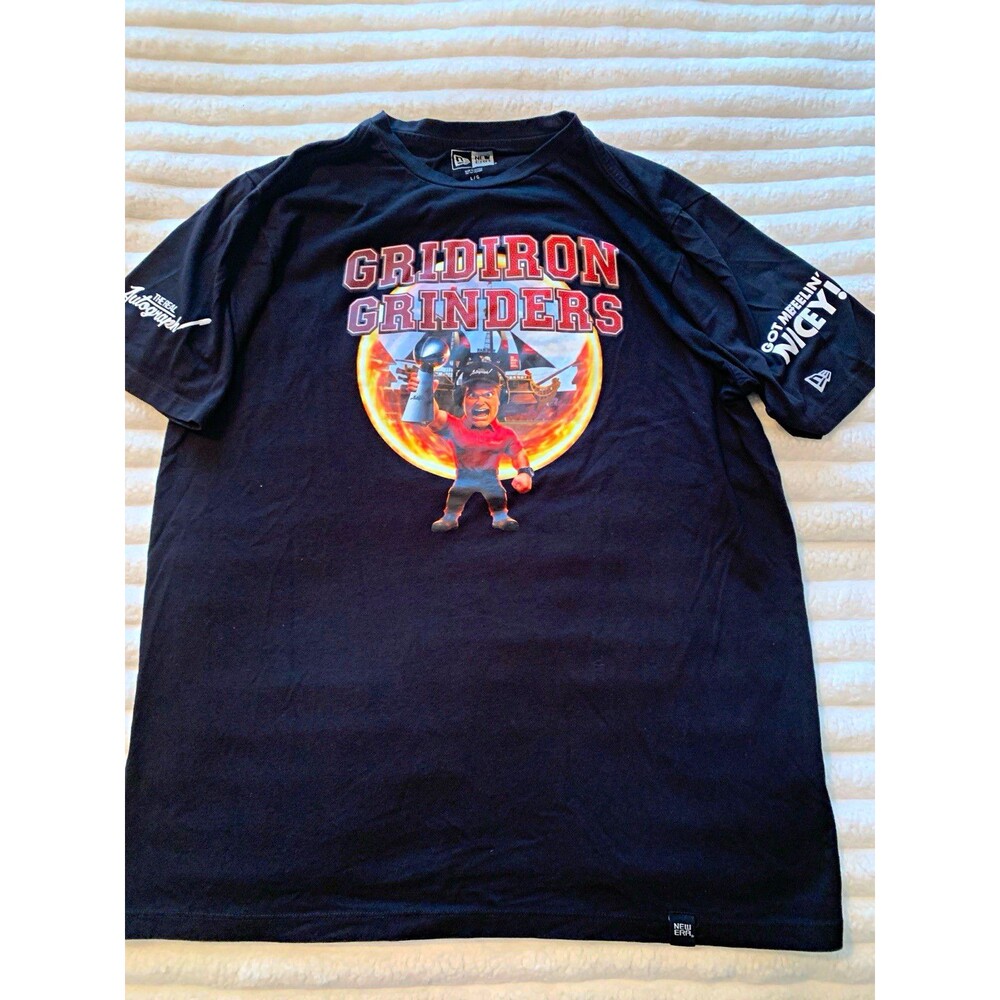 New Era Gridiron Grinders NFL Fan T-Shirt Shirt Black Size L
